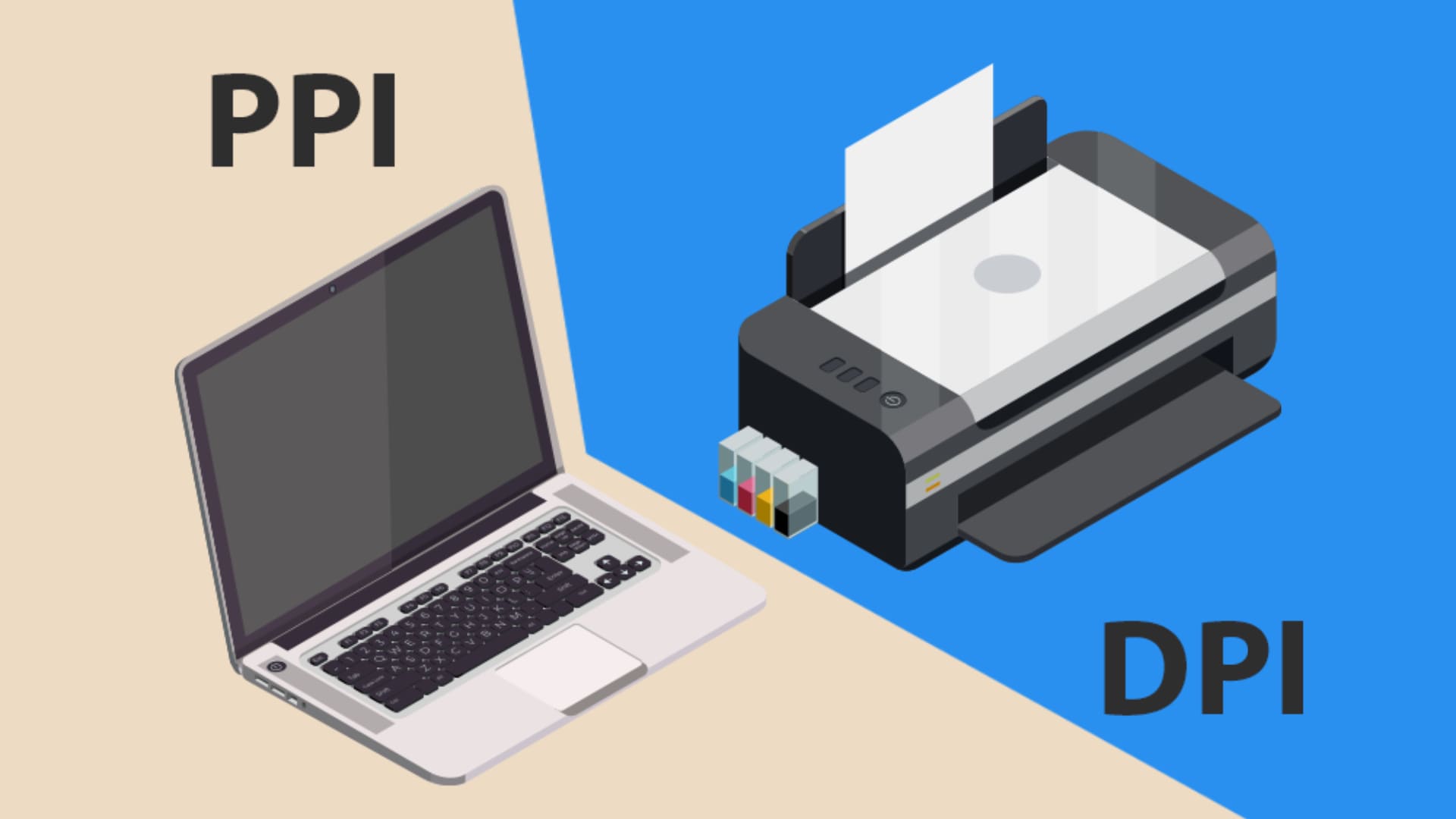 الفرق بين DPI و PPI